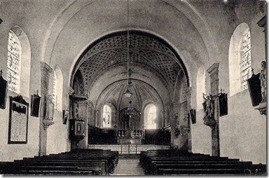 Intérieur Eglise autrefois