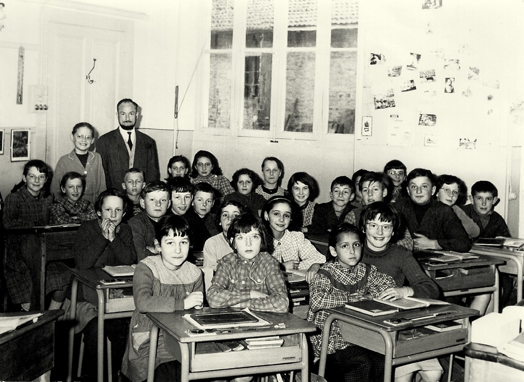 Classe en 1958